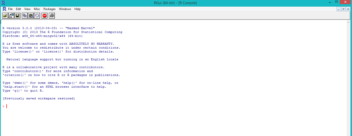 Interface graphique minimale sous MS-Windows.